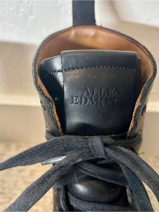 Allen Edmonds Chapman Men's Black Leather Lace-Up Combat Boot 10.5 - Picture 6 of 8